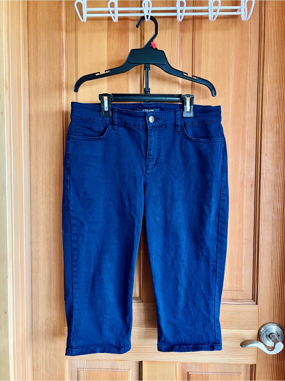 Chaps Navy Cropped Stretch Jeans